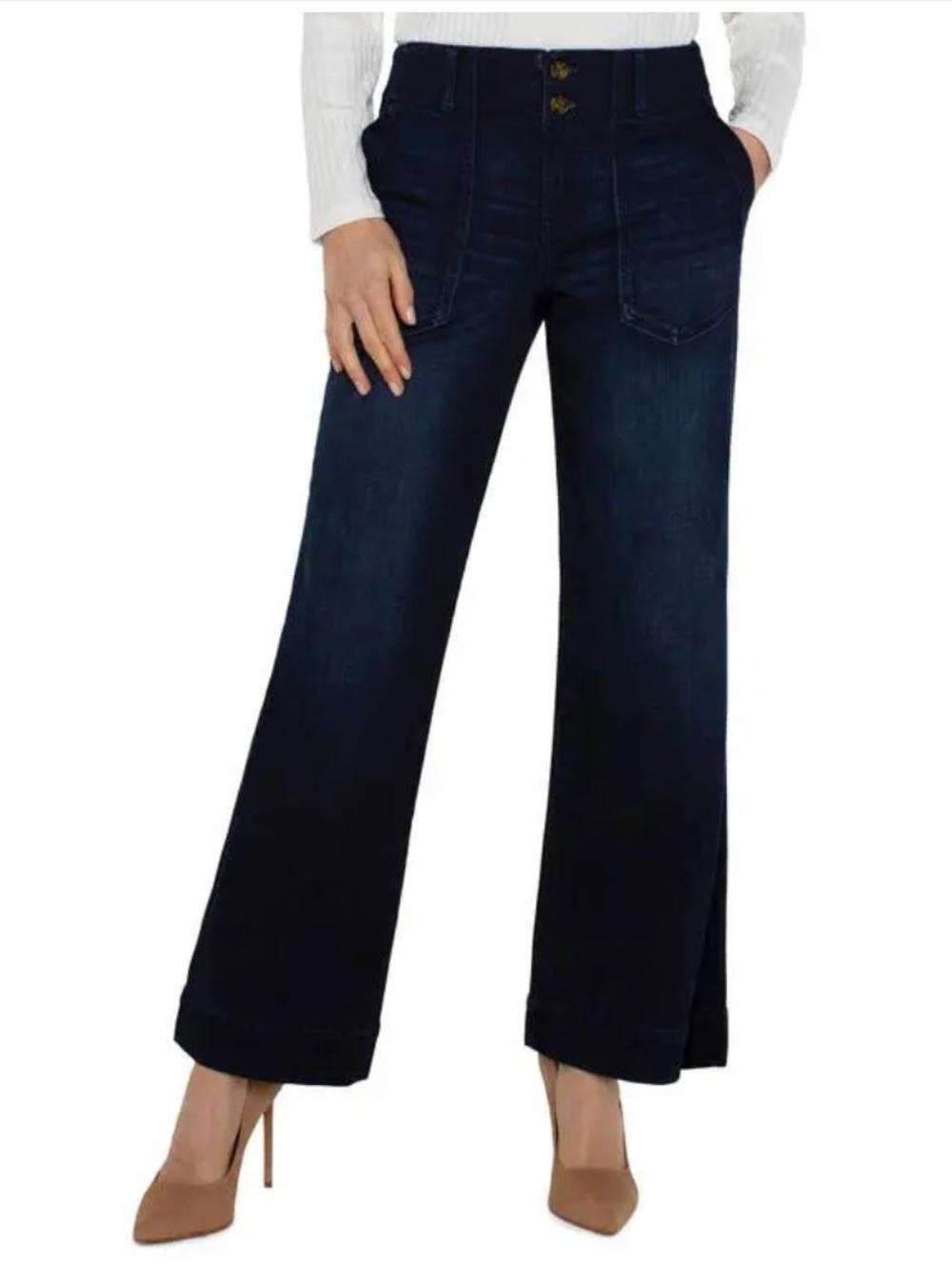 Liverpool Jeans Company Hannah Utility Pocket Wide-Leg Jeans 6/28 ❤️IN STORES❤️